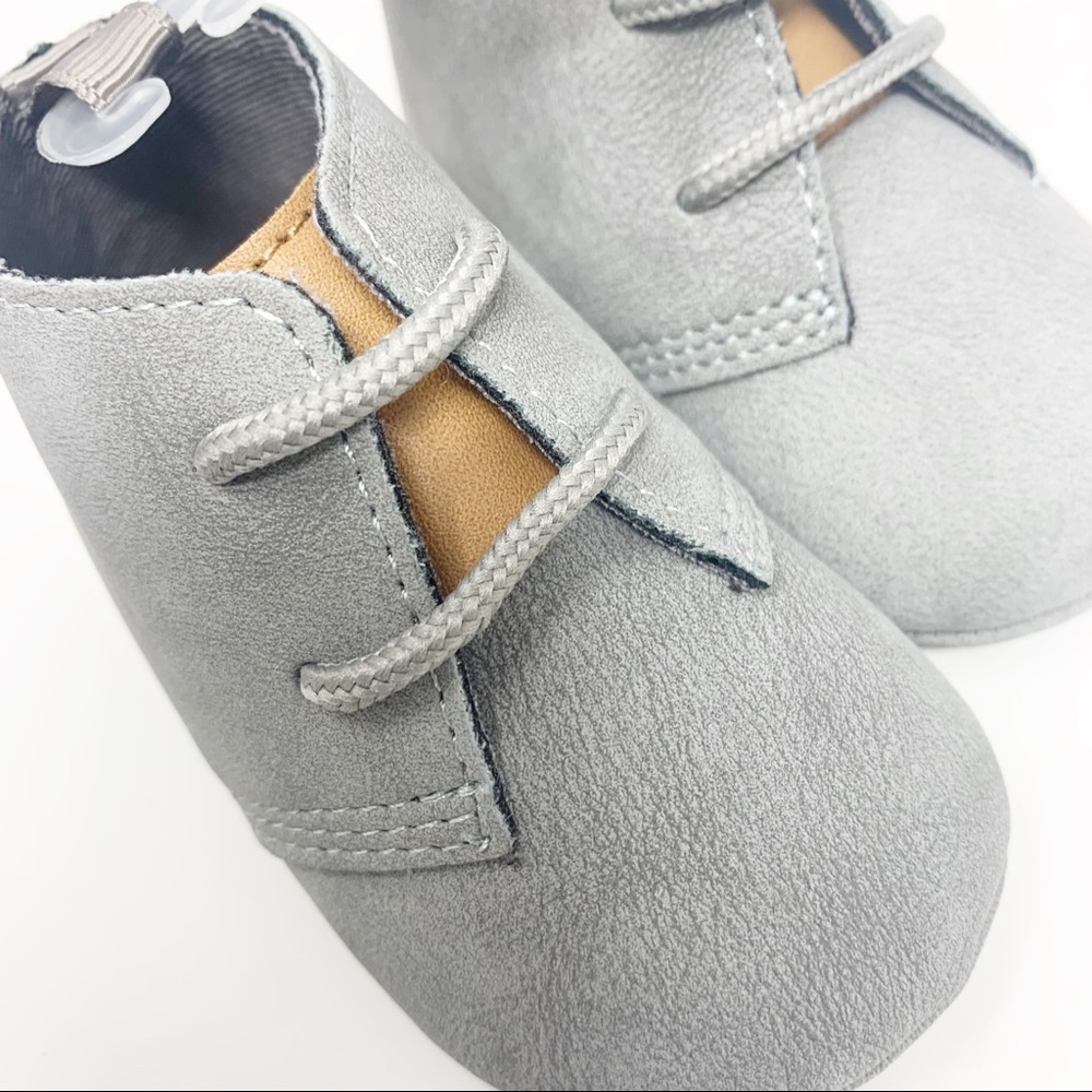 Baby Deer Infant Gray Chukka Boots - Picture 3 of 4